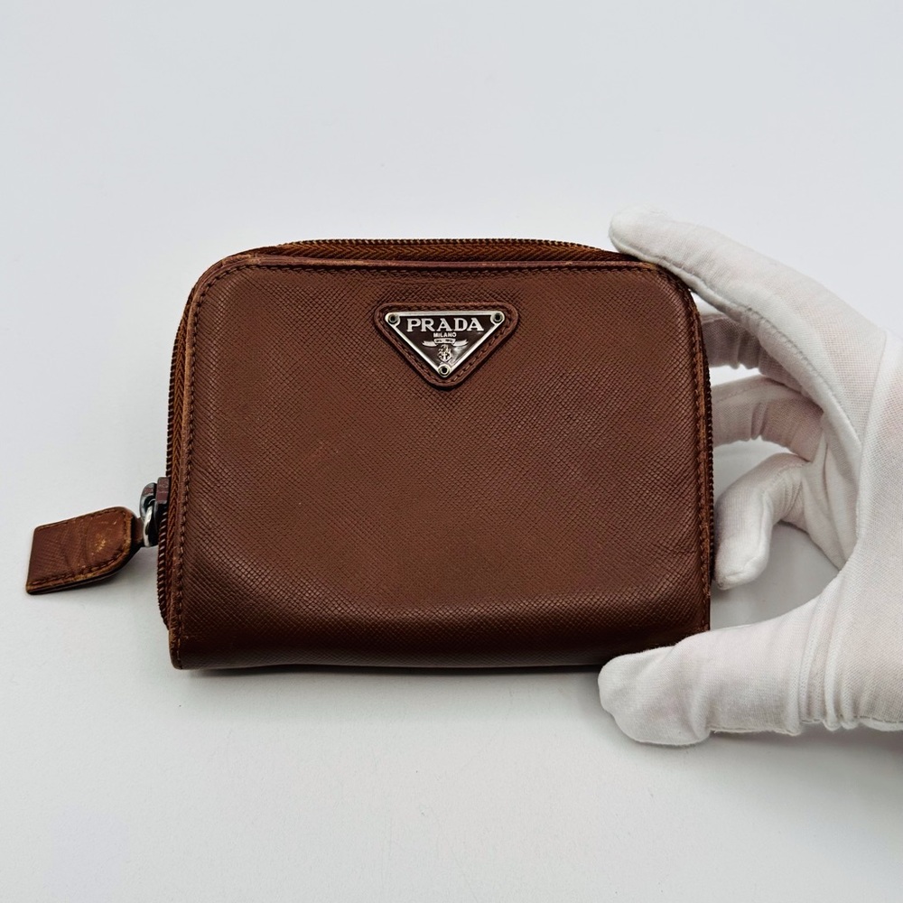 Prada Brown Saffiano leather Wallet